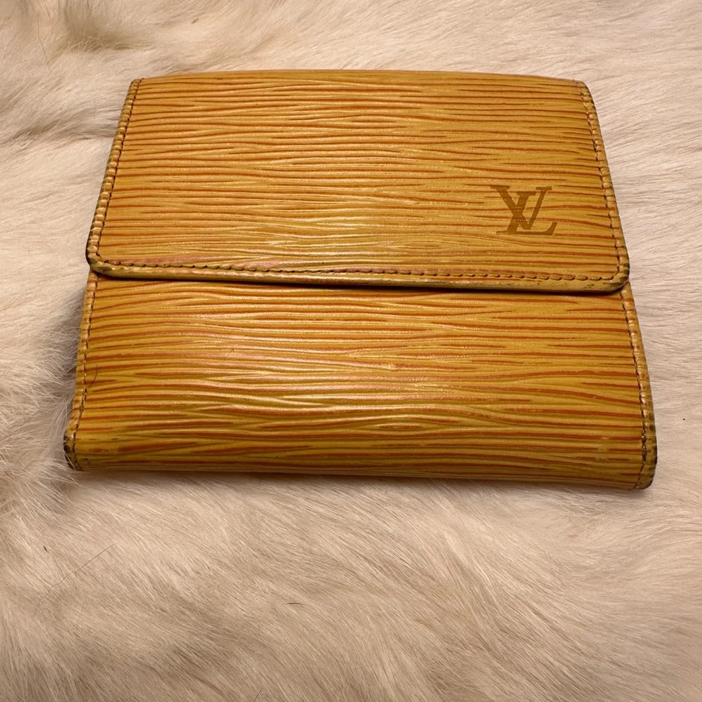 Louis Vuitton Yellow & Purple Epi Wallet - Picture 1 of 10
